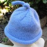 Top Knot-ch Hat - Baby Blue