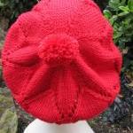Diamond Star Slouchy Beret - Red - Made To Order