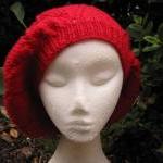 Diamond Star Slouchy Beret - Red - Made To Order