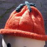 Pumpkin Hat - Custom Made To Order 0 - 24 Months