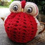 Owl Tea Cosy - Red - Made To Order